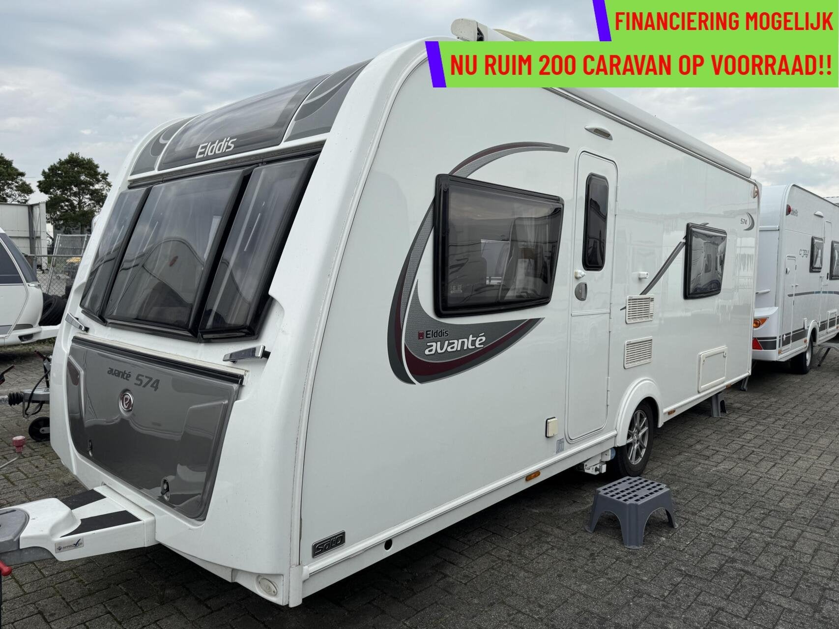 ELDDIS AVANTE 574, ENKELE BEDDEN, MOVER, LUIFEL, AIRCO, Caravans en Kamperen, Caravans, Elddis, 7 tot 8 meter, Bedrijf, Mover