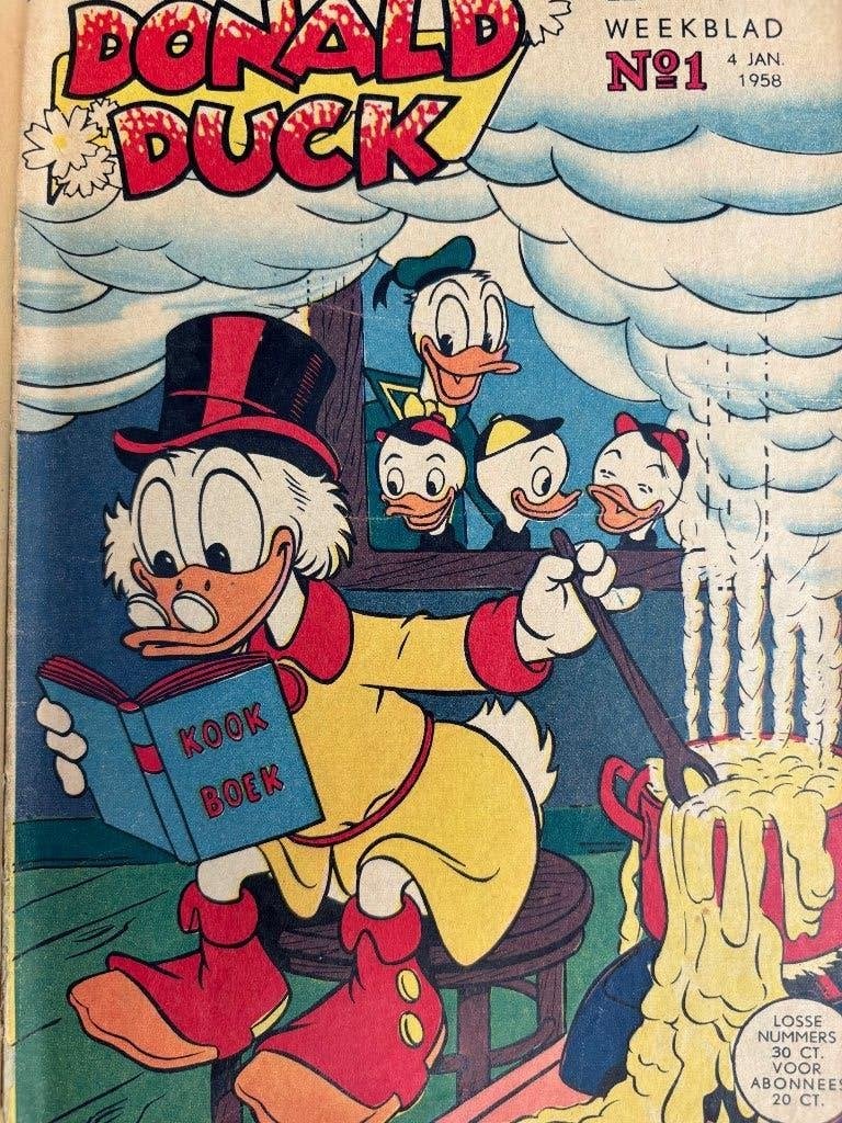 Donald Duck 1958, Boeken, Meerdere stripboeken, Ophalen of Verzenden, Gelezen