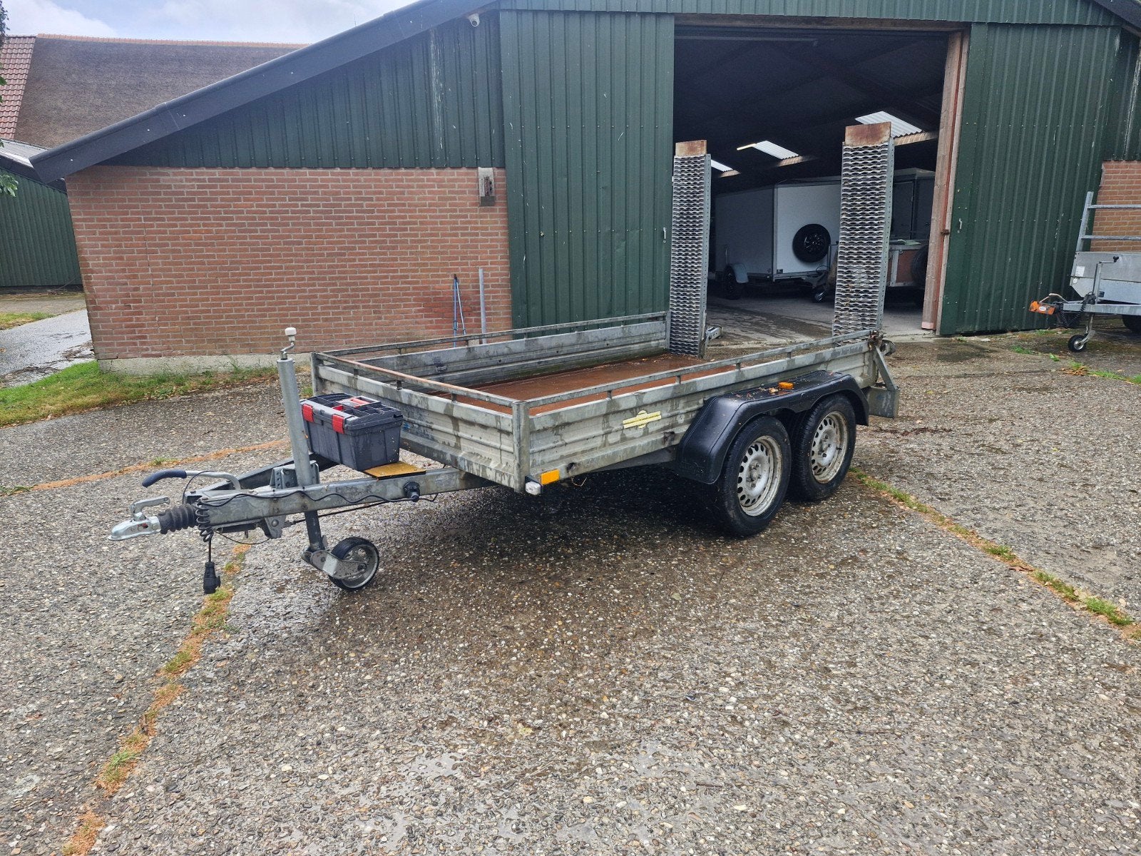 Humbaur machinetransporter 2500kg, Ophalen, Gebruikt, -, -