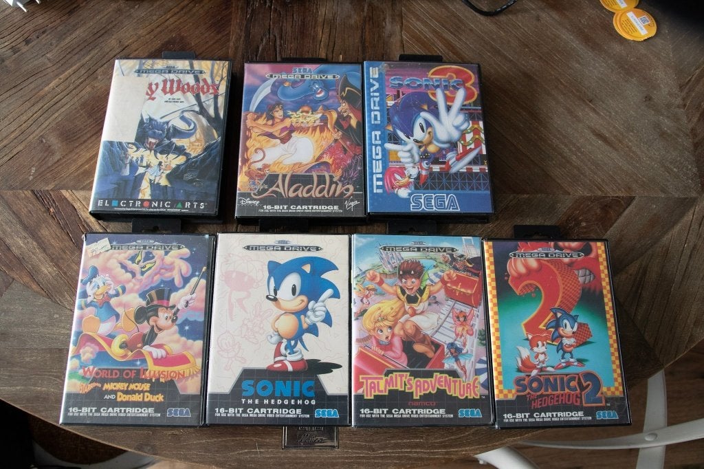 Sega Mega Drive Complete Set  + 2 Originele Controllers &, Ophalen, Met games, Mega Drive, Met 2 controllers