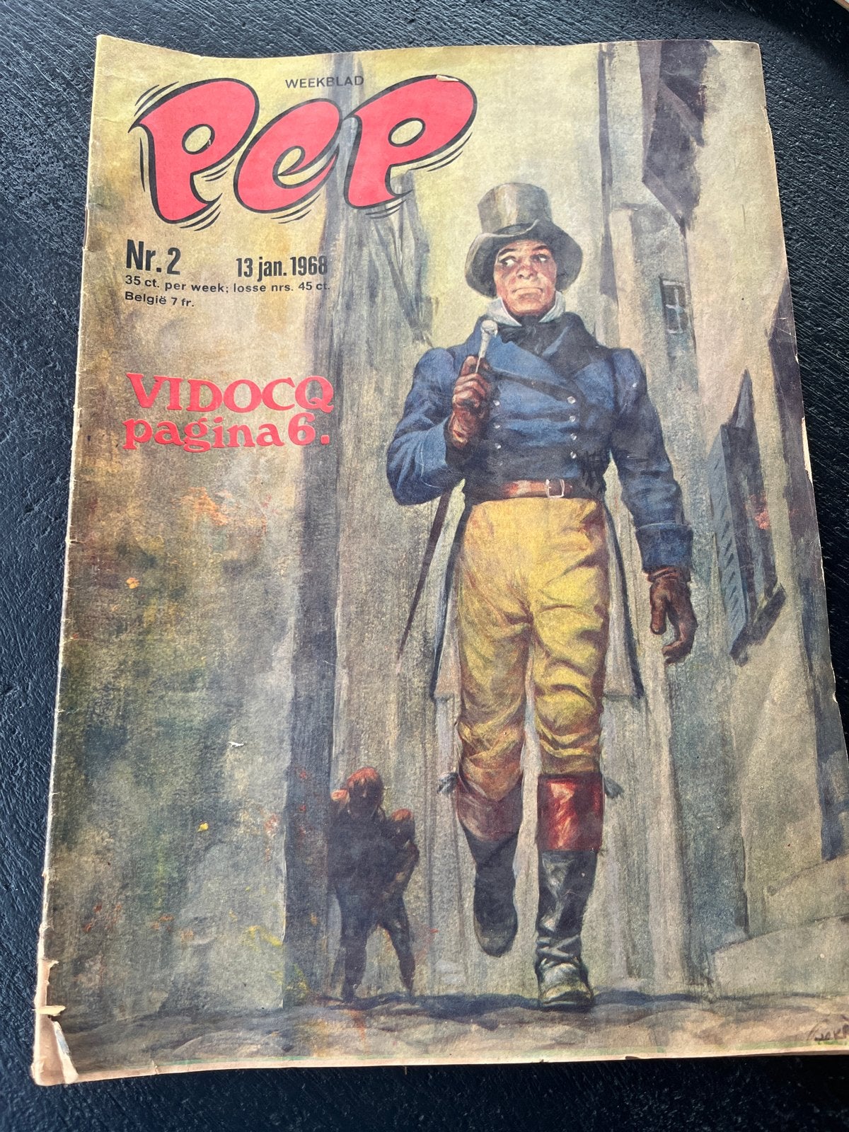 Weekblad Pep Nr. 2 - 13 Jan. 1968 - Lucky Luke, Vidocq, Eén stripboek, Ophalen of Verzenden, Gelezen