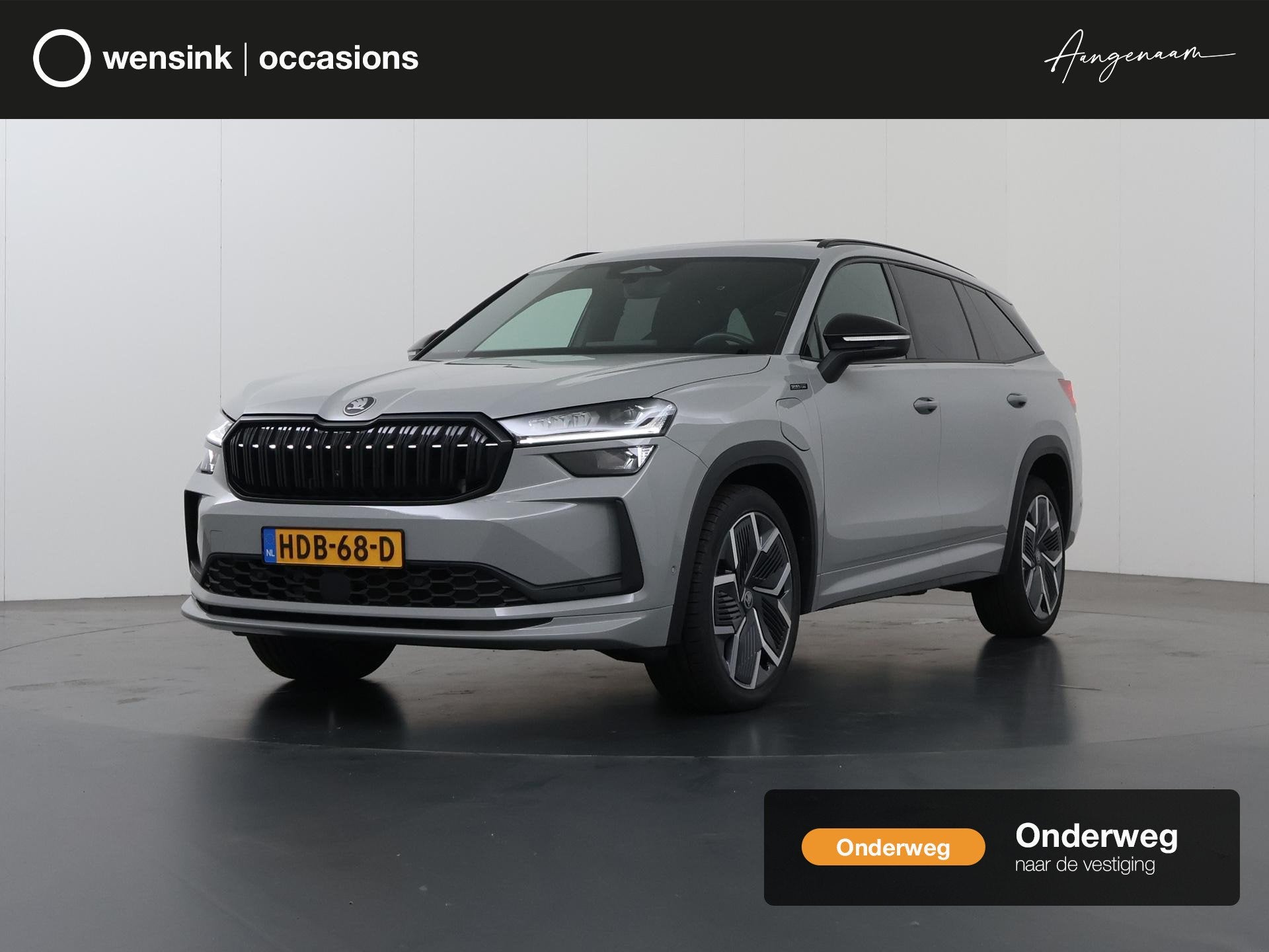 Skoda Kodiaq 1.5 TSI PHEV Sportline Business | Panoramadak |, Auto's, Dealer onderhouden, 4 cilinders, 26 kWh, Bedrijf