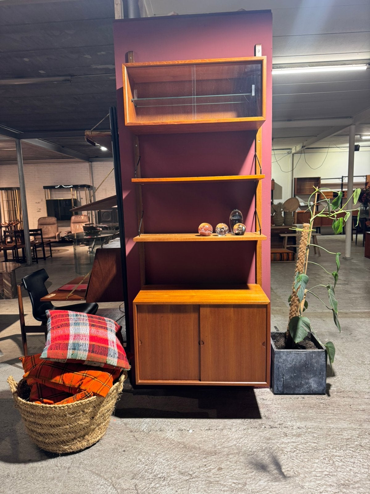 Poul Cadovius by Royal System vintage modulair wandsysteem, 200 cm of meer, Ophalen of Verzenden, Teakhout, Minder dan 150 cm