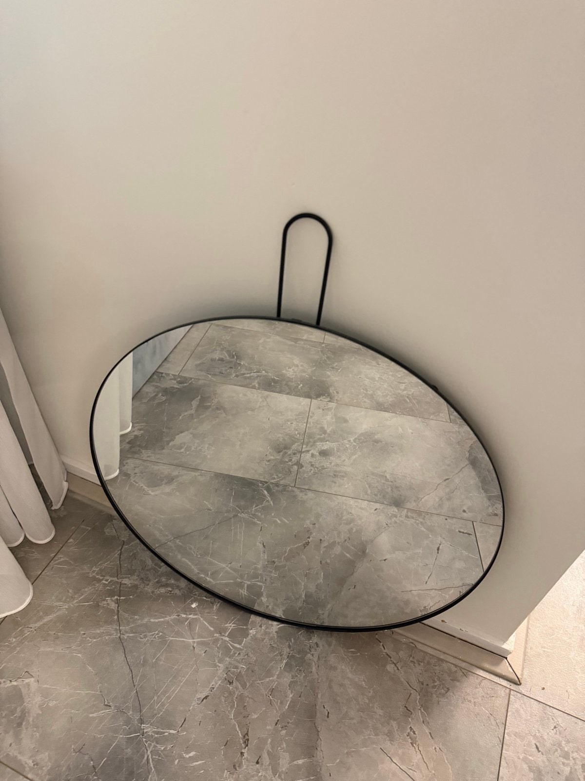 Ronde spiegel, Ophalen, Zo goed als nieuw, 50 tot 75 cm, 150 tot 200 cm