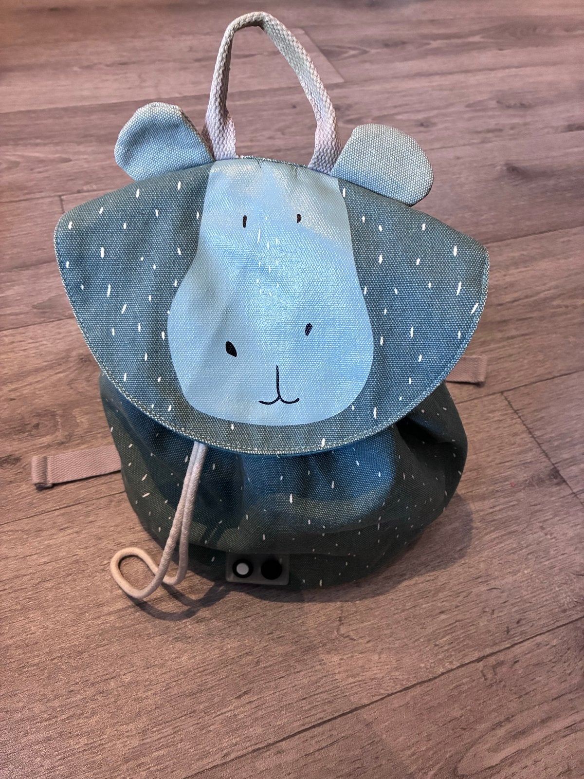 Trixie kinderrugzak Mr. Hippo, Ophalen of Verzenden, Gebruikt, Rugzak, Groen