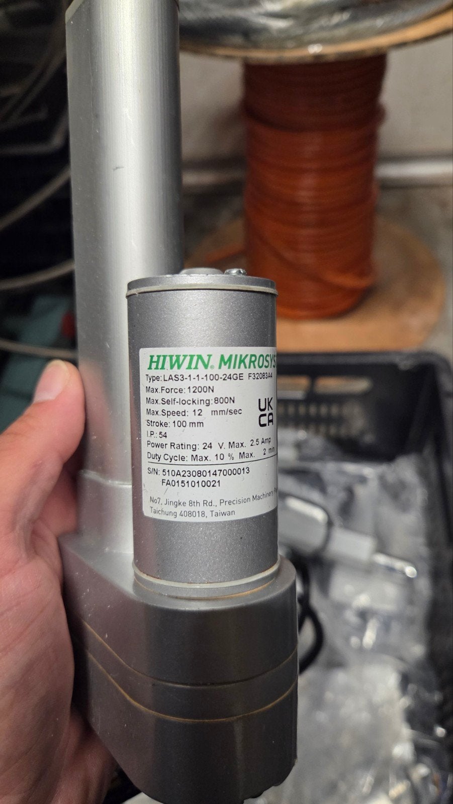 HIWIN LAS3 Lineaire Actuator 24V 1200N – Nieuw, Ophalen of Verzenden