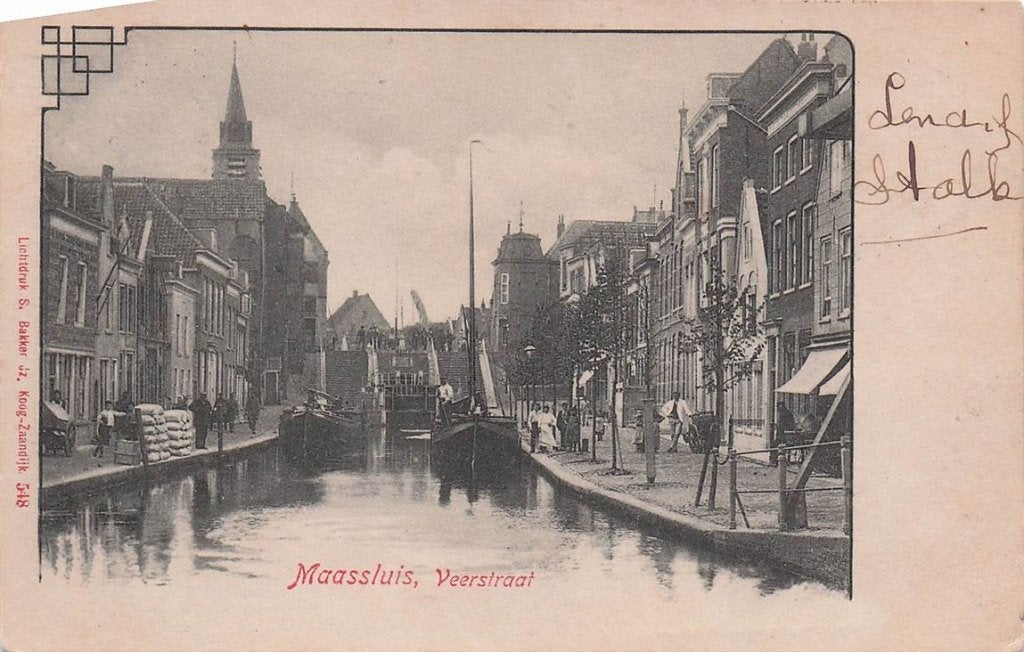 703-119-023 Maassluis Veerstraat, Verzenden, Voor 1920, Zuid-Holland