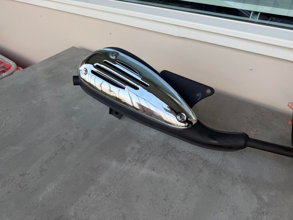 Uitlaat China GY6 50cc 4-takt type China LX, Ophalen, Nieuw, Uitlaat