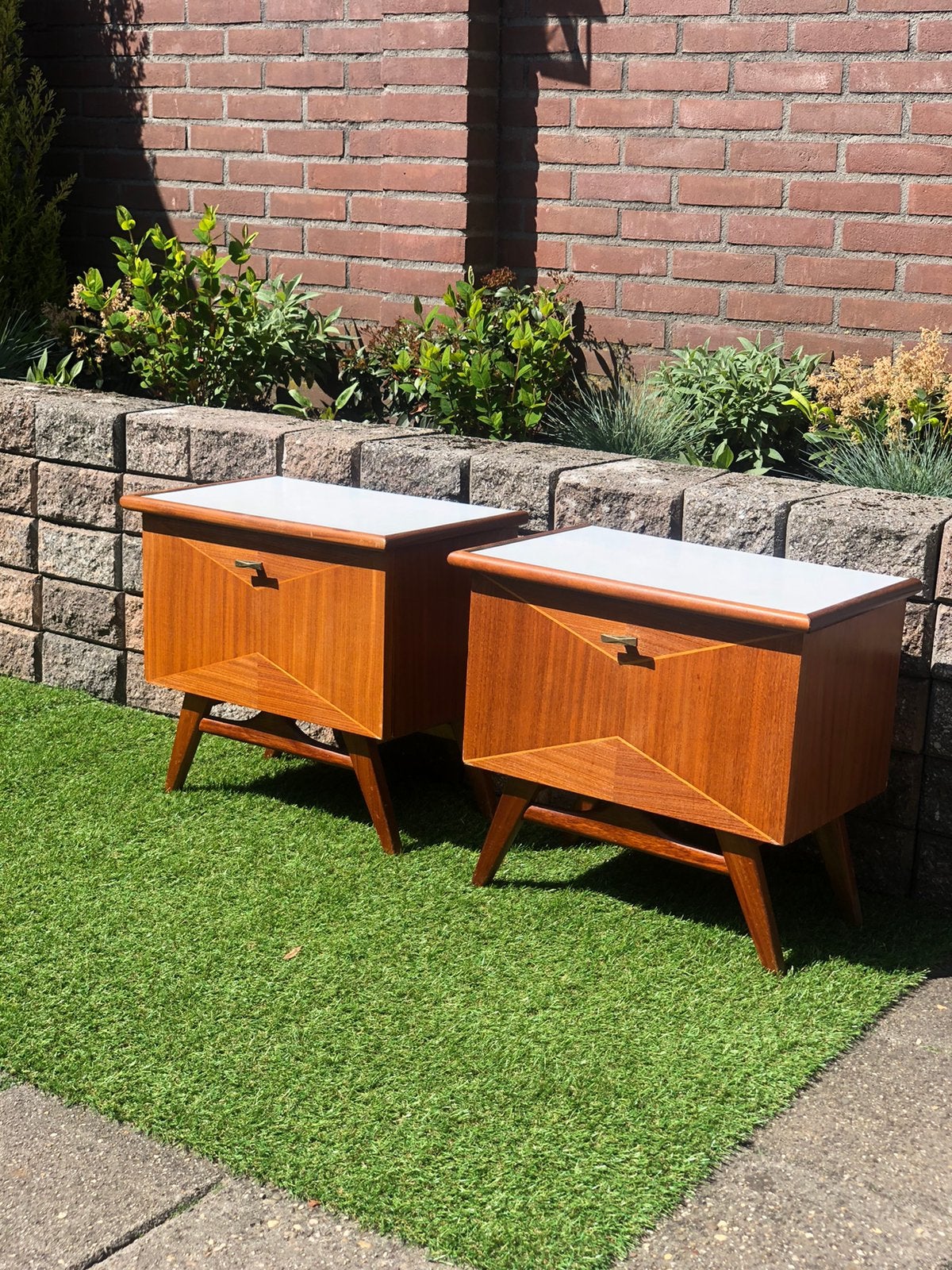 Louis van Teeffelen nachtkastjes set, Ophalen of Verzenden, Zo goed als nieuw, Minder dan 45 cm