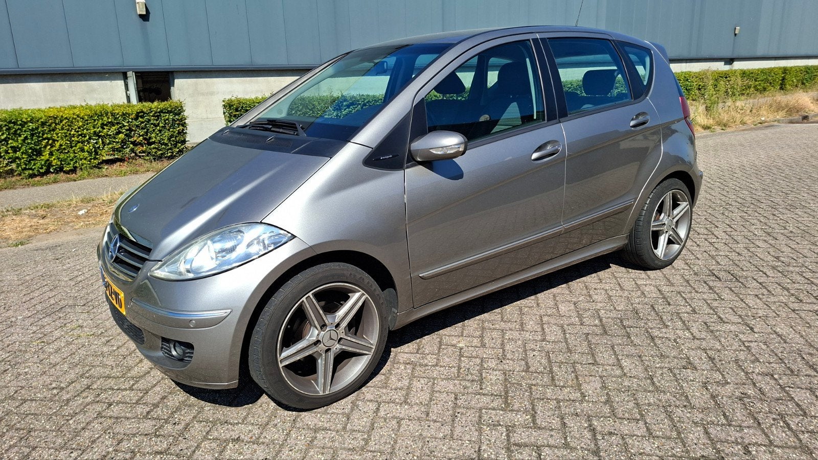 Mercedes-Benz A-Klasse A170 5DRS CVT 2007 Grijs, Auto's, 4 cilinders, Leder en Stof, Particulier, Zilver of Grijs