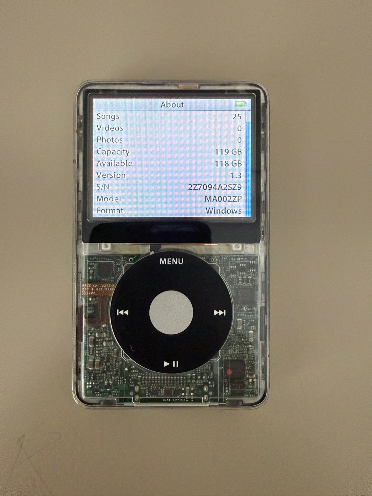 Modded Ipod 5th gen 128gb geheugen zeer goede staat, Audio, Tv en Foto, Ophalen of Verzenden, Zo goed als nieuw, Classic, 40 GB en meer
