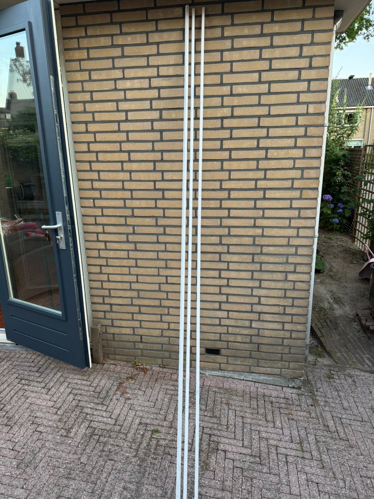 3x Glaslatten wit gegrond Nieuw, Ophalen, Zo goed als nieuw, Minder dan 80 cm, Glasplaat