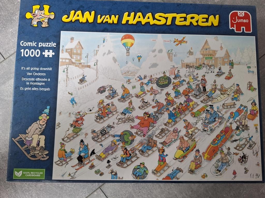 Jan van Haasteren Van onderen, Ophalen, 500 t/m 1500 stukjes, Gebruikt, Legpuzzel