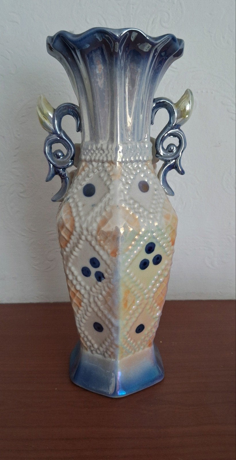 Oud/Parelmoer/Vaasje/Lusterware, Antiek en Kunst, Ophalen of Verzenden