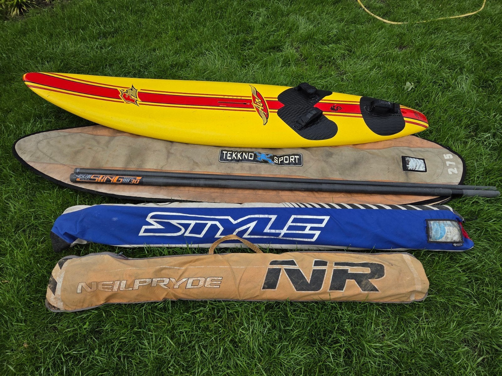 Windsurfboard F2 , Northsails style 6,2 en Neilpryde NR 4,2, Ophalen, Gebruikt
