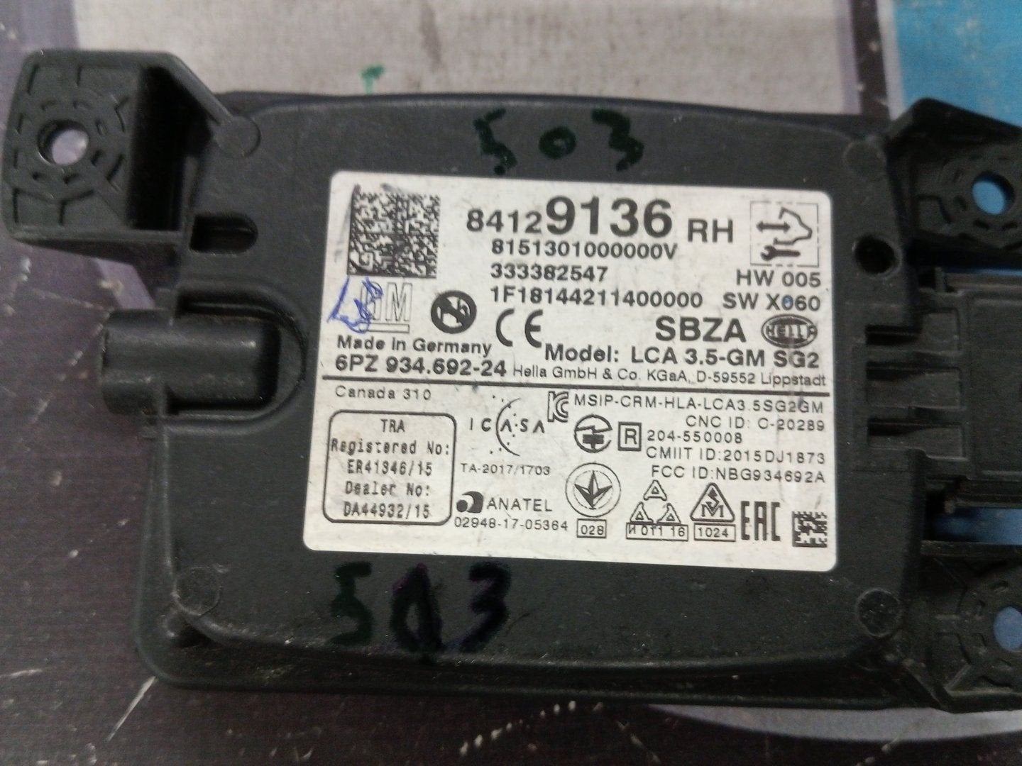 Opel Insignia ACC Sensor Radar 84129136, Gebruikt, -, -, Opel