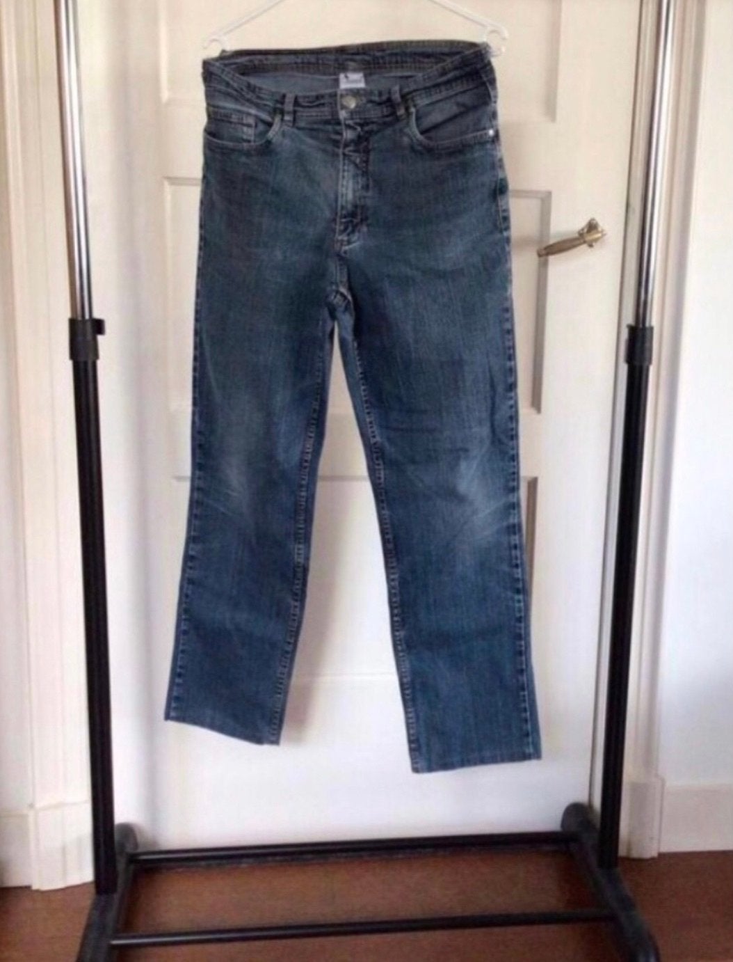 Blauwe spijkerbroek - Camargue - Maat 48, Ophalen of Verzenden, Gedragen, Blauw, Overige jeansmaten