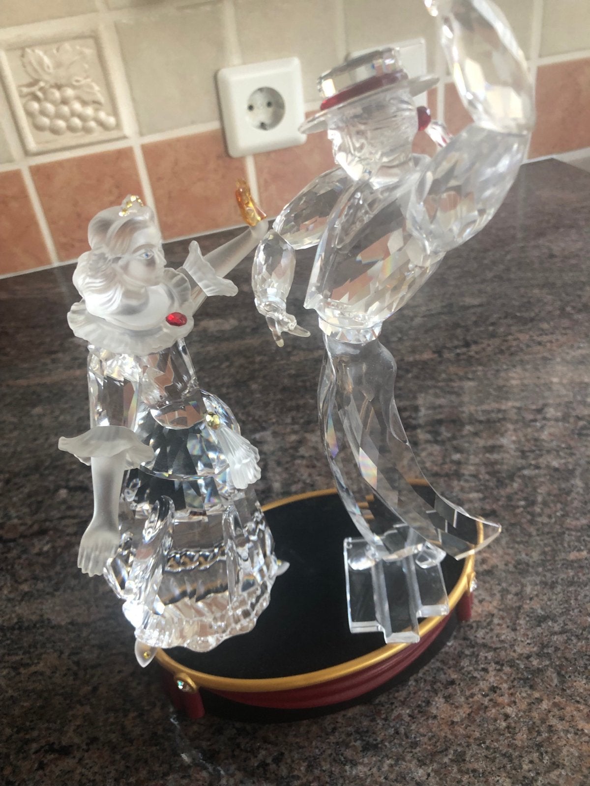 Swarovski Kristal Dansend Paar Beeldje, Ophalen, Meerkleurig, Glas, Klassiek