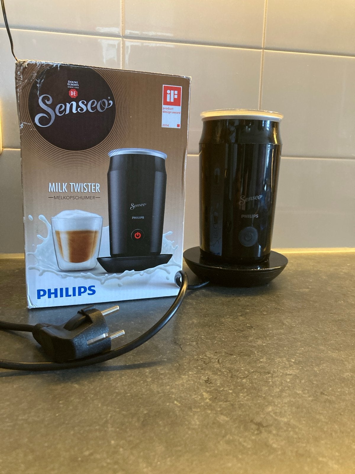 KAPOT Senseo Philips Milk Twister Melkopschuimer - Zwart, Witgoed en Apparatuur, Melkopschuimers, Niet werkend, Elektrische melkopschuimer