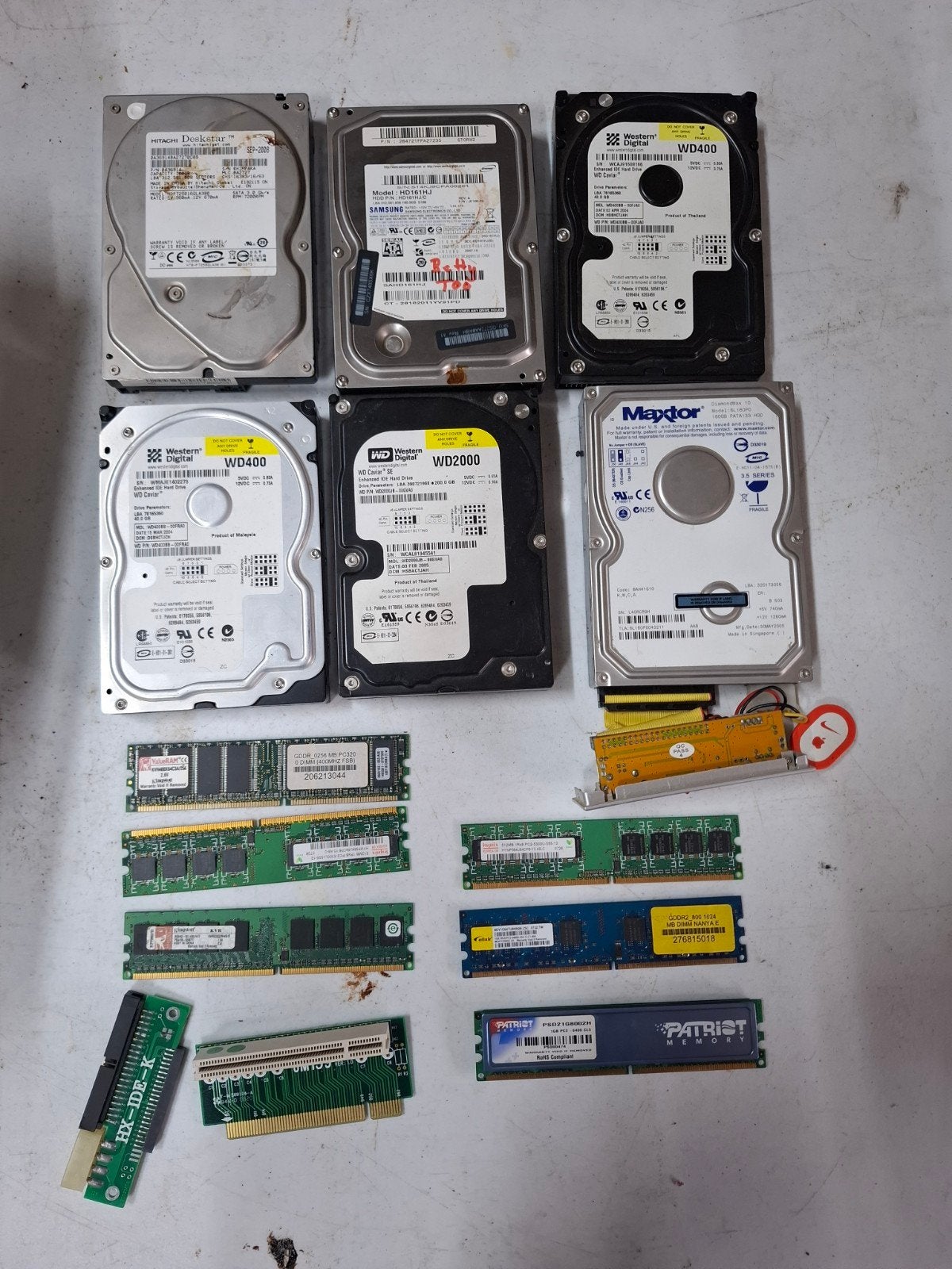 Diverse harde schijven en RAM-geheugen, Computers en Software, Diverse fabrikanten, Intern, Gebruikt, HDD