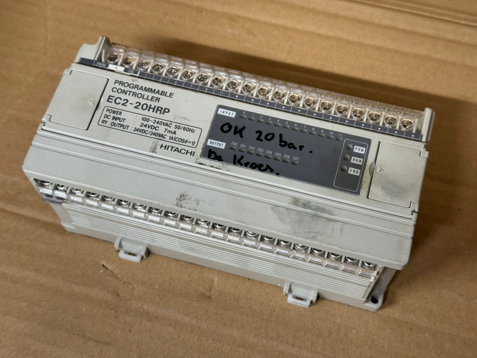 Hitachi EC2-20HRP Programmable Controller PLC – gebruikt, Ophalen of Verzenden, Gebruikt