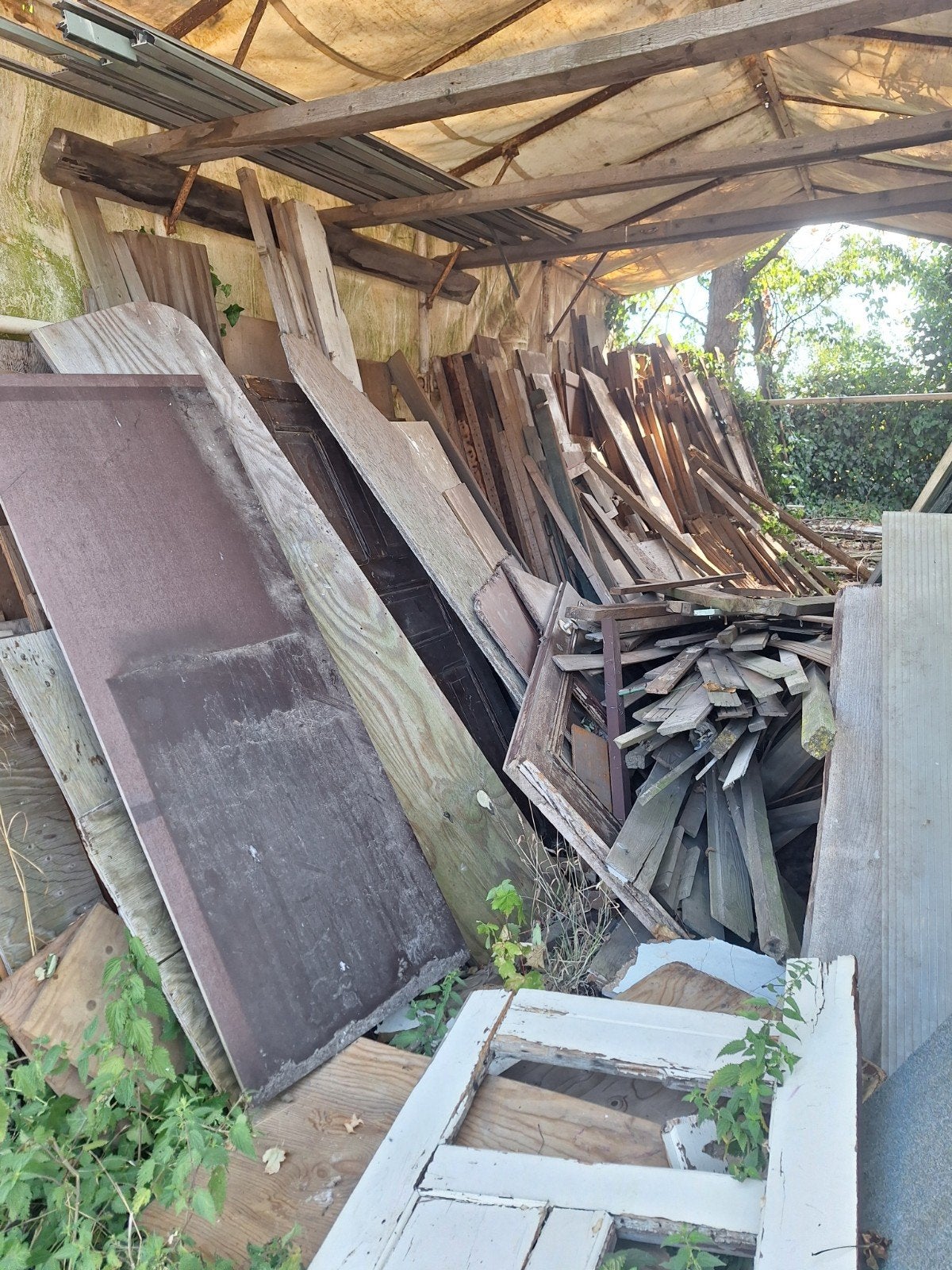Diverse partij gebruikt hout en planken, Ophalen, Gebruikt, Balk, Overige houtsoorten