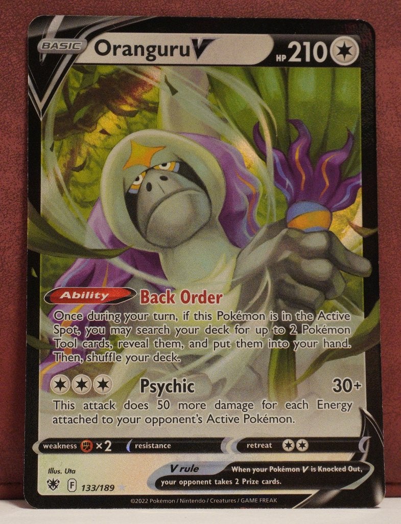 Oranguru V 133-189 Astral Radiance Pokèmon Kaart, Verzenden, Nieuw, Losse kaart