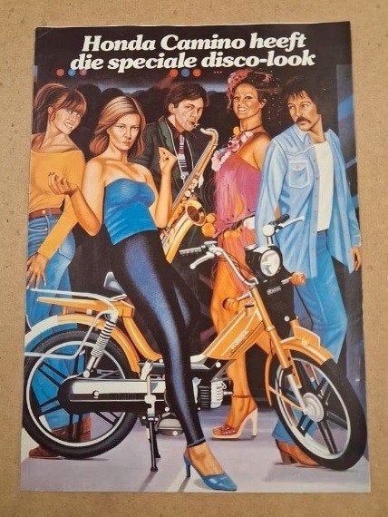 Honda Camino Folder - Disco Look (Retro Jaren '80), Ophalen of Verzenden, Zo goed als nieuw, Overige typen, Honda Camino