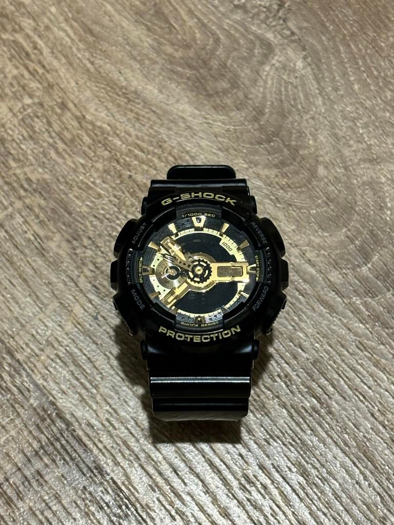 Casio G-Shock GA-110GB-1AER Herenhorloge Zwart met Goud, Casio, Kunststof, Polshorloge, Kunststof