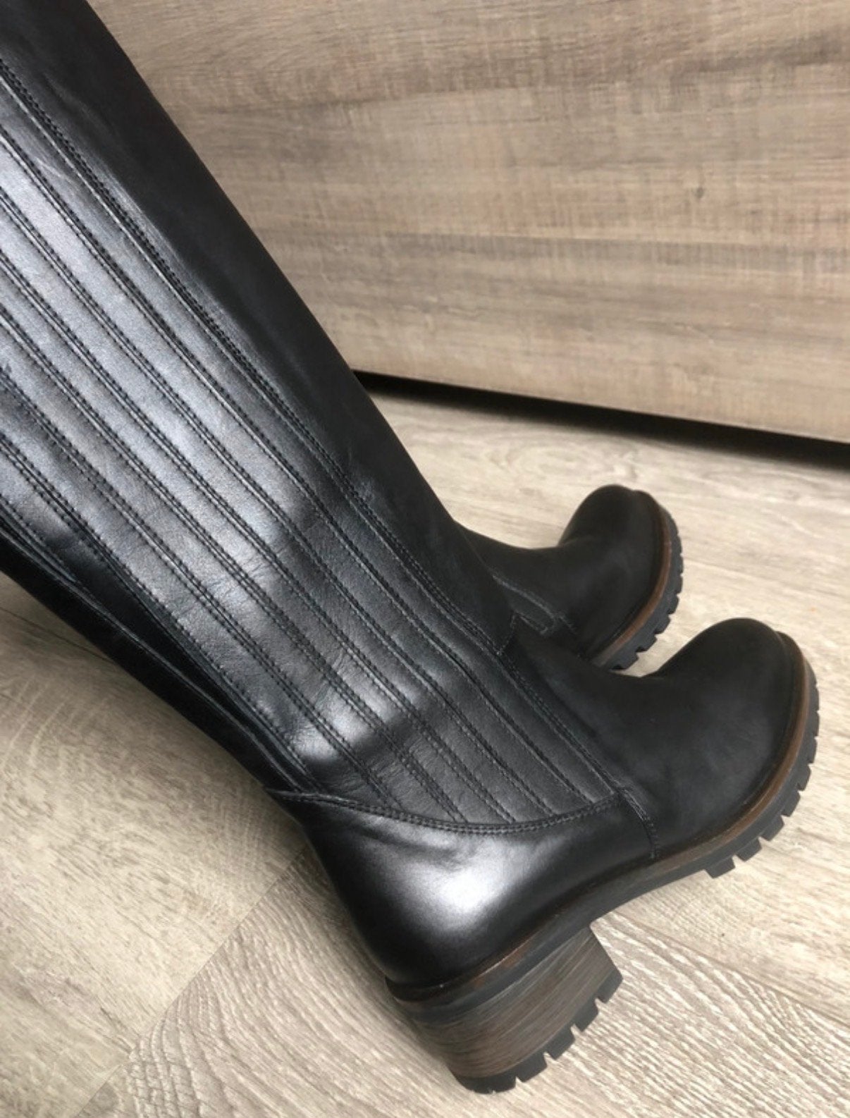 Nieuwe BaBouche Leren Laarzen met Stretch - Maat 37, Ophalen of Verzenden, Nieuw, Zwart, Hoge laarzen