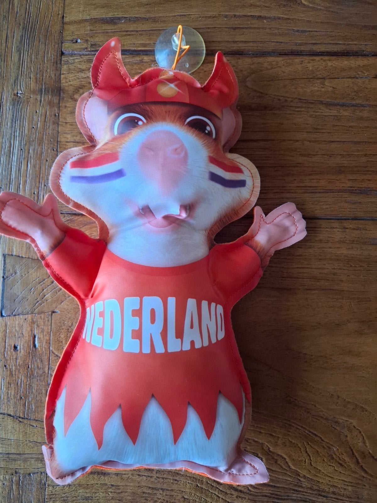 Holland hamster met zuignap, Verzamelen, Sportartikelen en Voetbal, Ophalen of Verzenden, Nieuw, Overige sporten