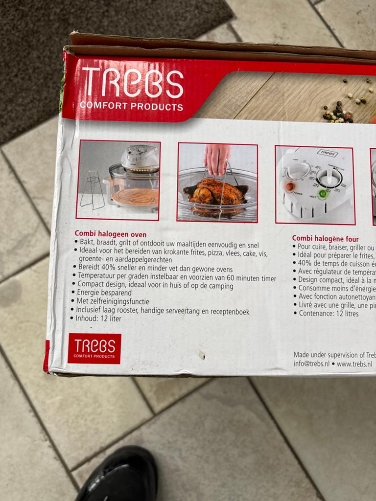 Trebs Combi Halogeen Oven - Comfortcook 12L, Witgoed en Apparatuur, Ovens, Minder dan 45 cm, Overige merken, Hete lucht, Nieuw