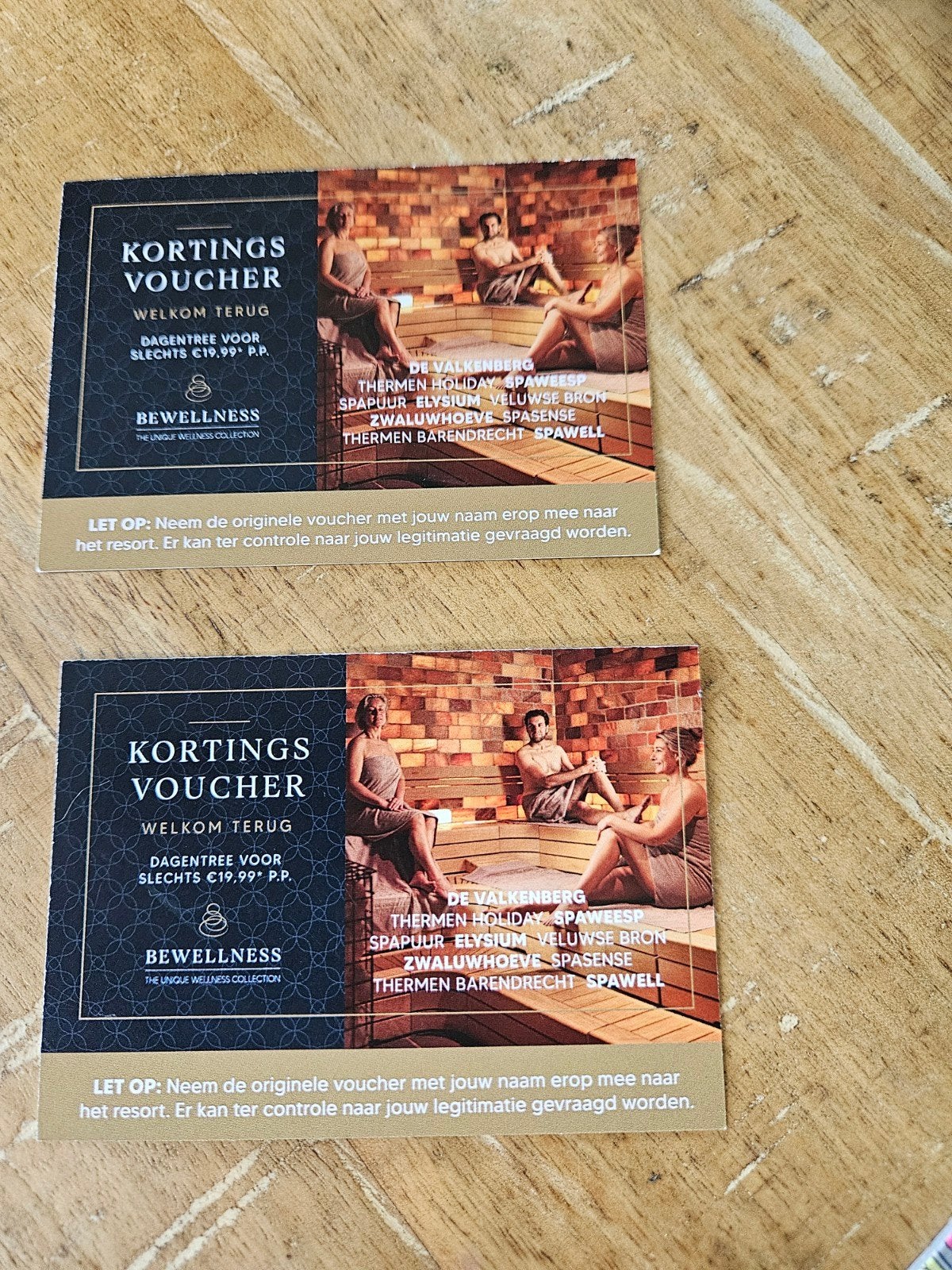 wellenss korting vouchers, Ophalen of Verzenden