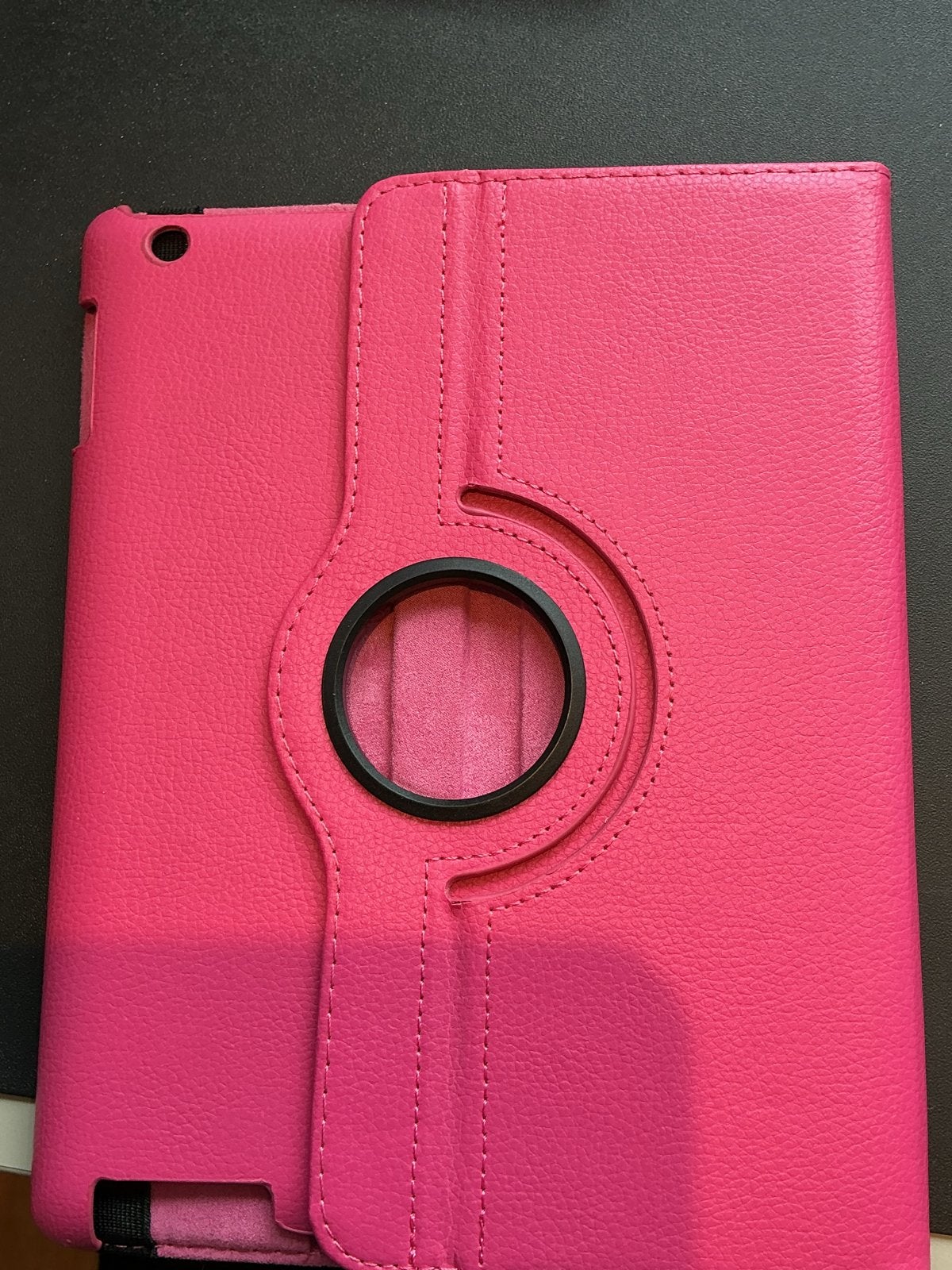 Roze iPad hoes met 360 graden draaifunctie, Ophalen of Verzenden, Gebruikt, 10 inch, Bescherming voor- en achterkant
