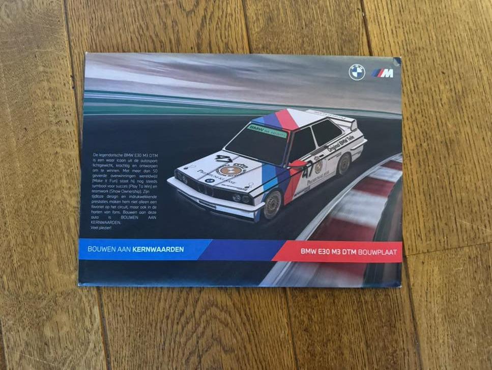 BMW E30 M3 DTM bouwplaat, Ophalen of Verzenden, Nieuw