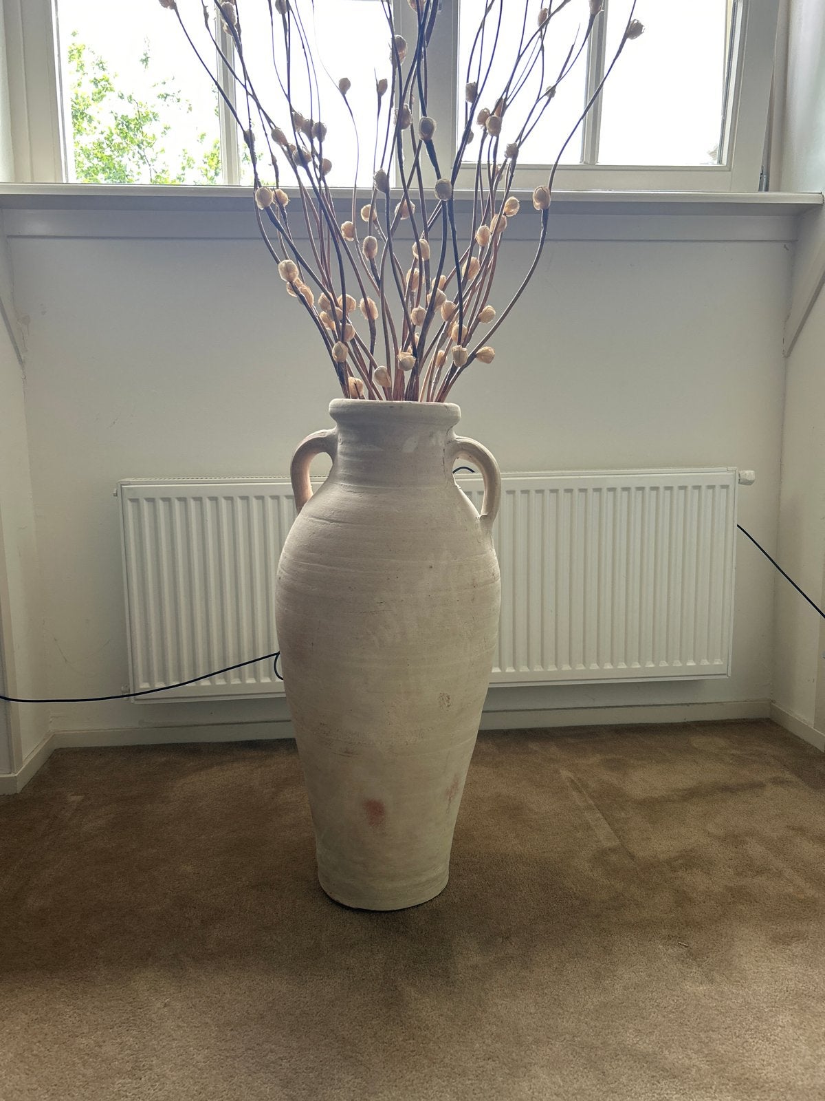Grote stenen vaas - 80 cm hoog, Huis en Inrichting, Woonaccessoires | Vazen, Ophalen