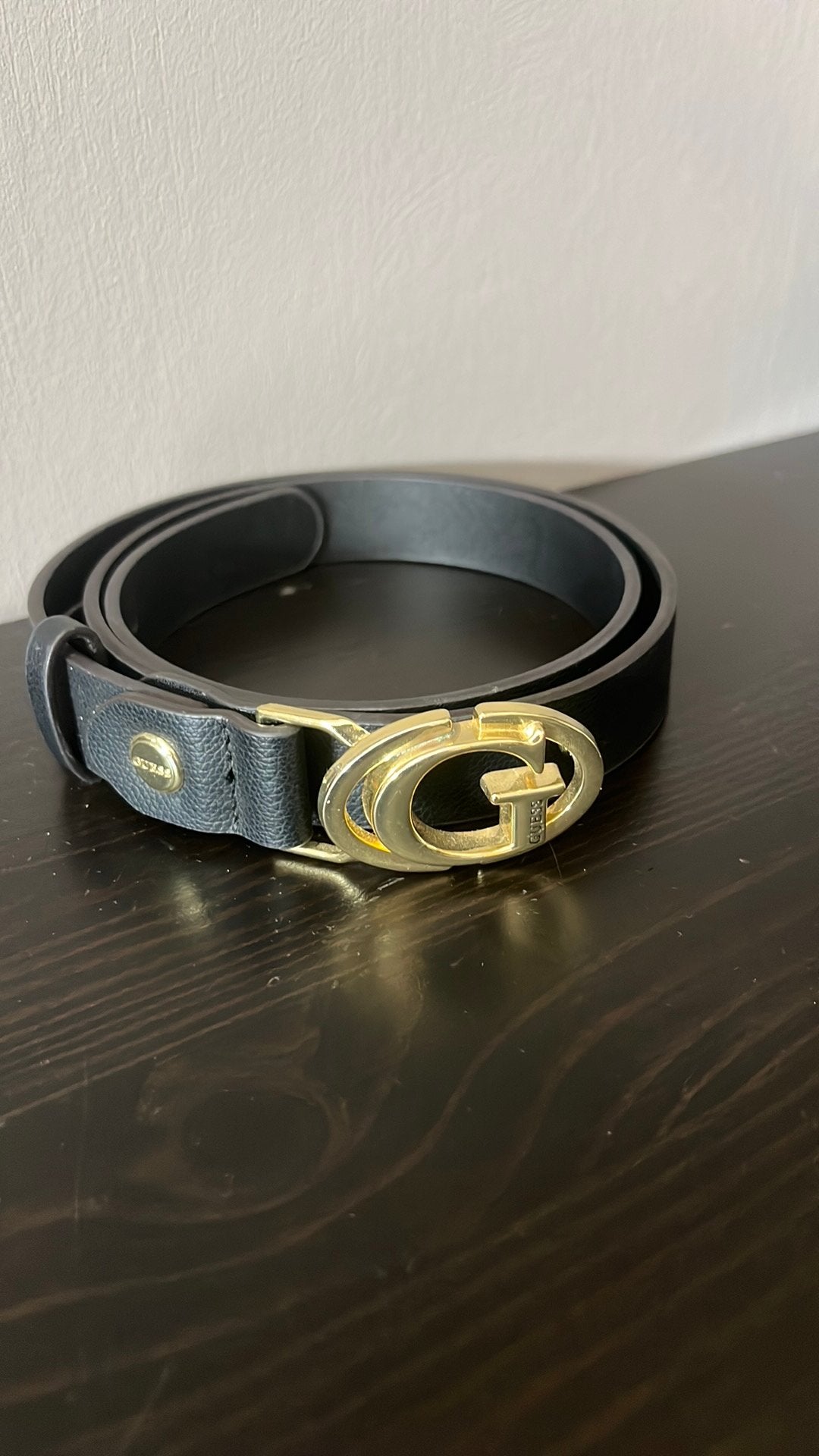 Leren Guess riem 85 cm, 80 tot 90 cm, Ophalen of Verzenden, Zo goed als nieuw, Echt leder