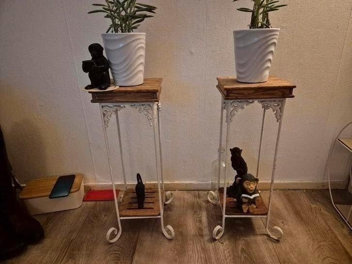 2 vintage planten tafels, Huis en Inrichting, Ophalen, Gebruikt