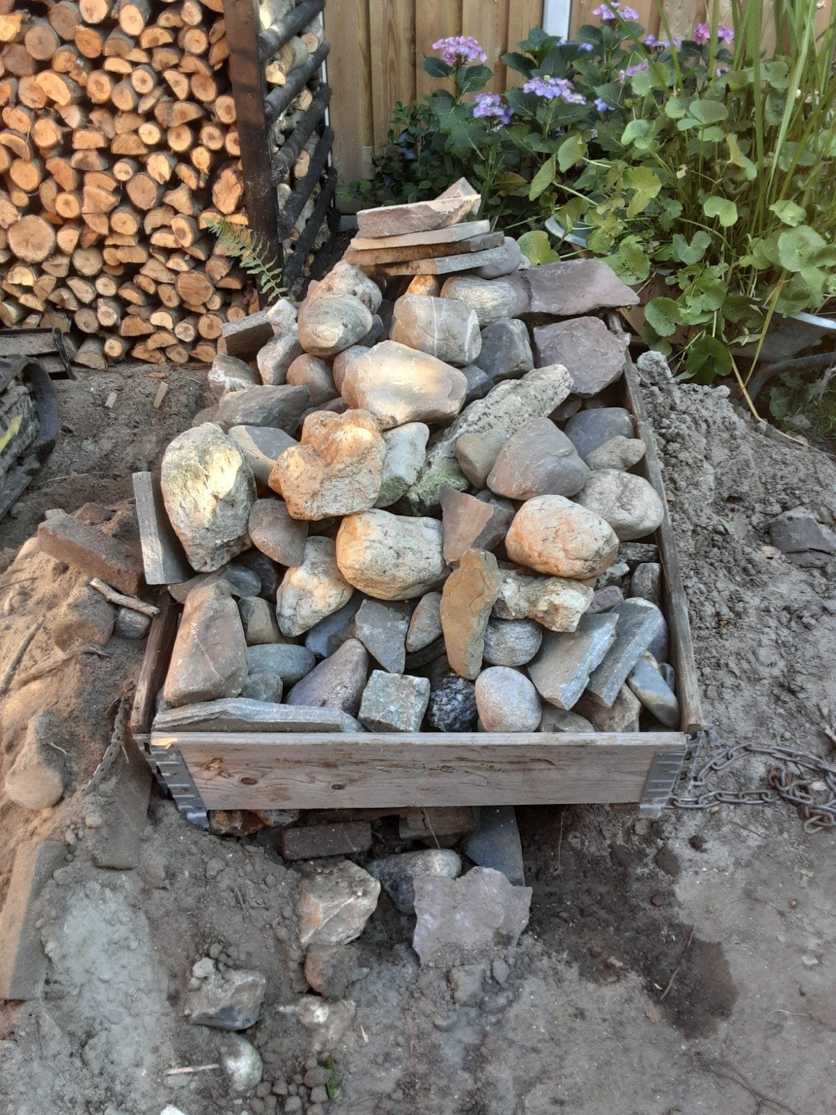 Natuursteen keien, Tuin en Terras, Grind, Keien en Split, Ophalen of Verzenden, Graniet