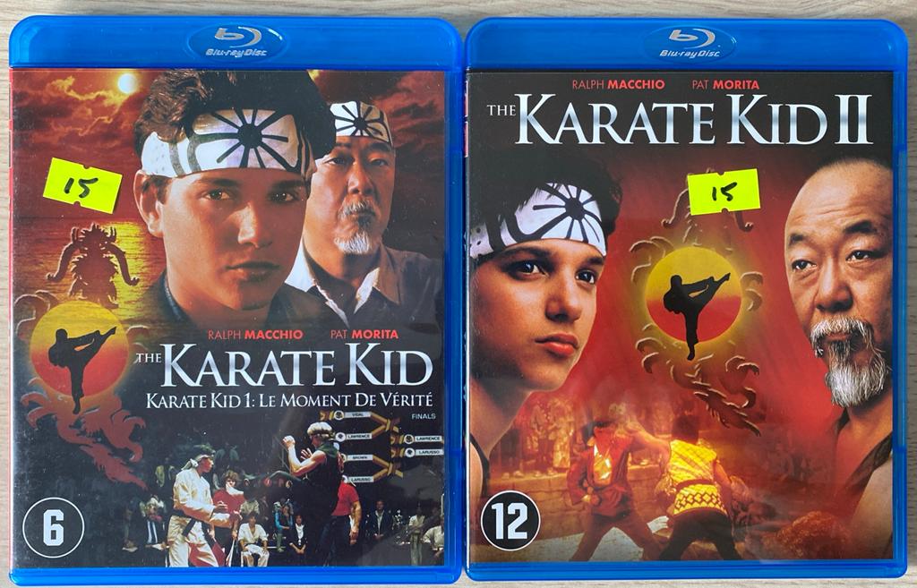The karate kid 1 & 2 blu ray NL versie, Ophalen of Verzenden, Zo goed als nieuw, Actie