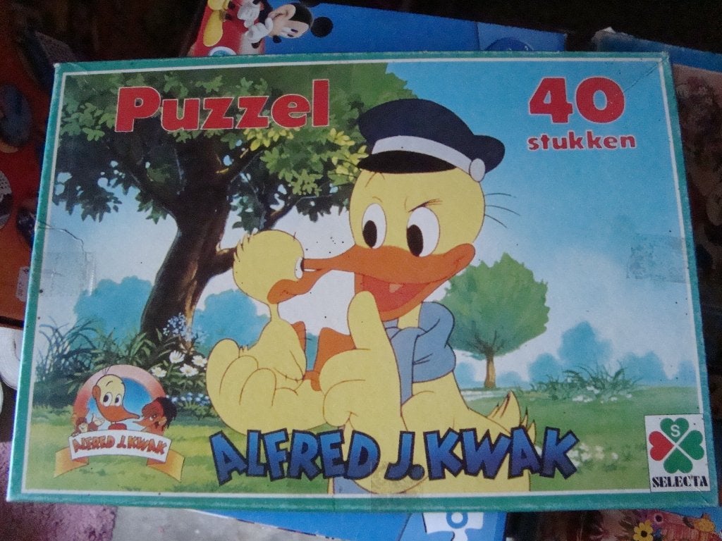 Alfred j kwak puzzel, Ophalen of Verzenden, Meer dan 50 stukjes, Zo goed als nieuw, 6 jaar of ouder