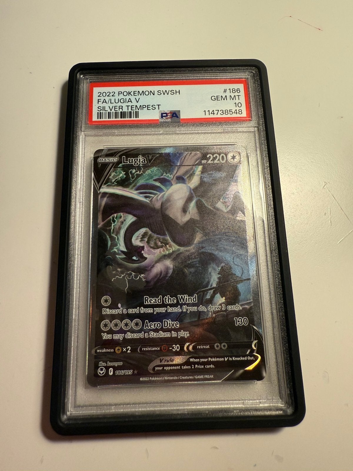 Lugia V psa 10, Ophalen of Verzenden, Zo goed als nieuw