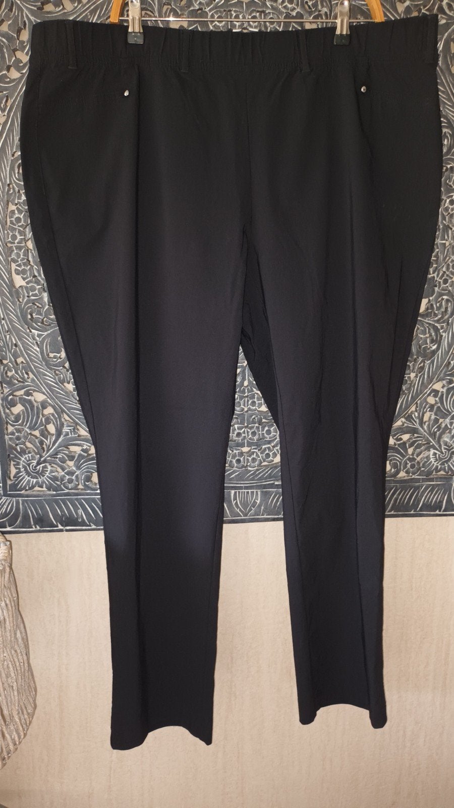 Travelstof broek van Bonprix, maat 54, Bonprix, Zwart, Maat 46/48 (XL) of groter, Nieuw