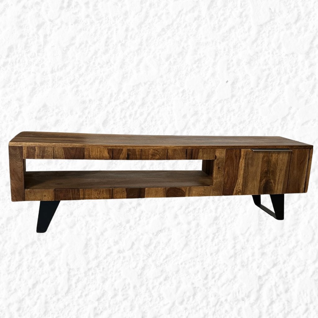Natuurlijk Houten TV-Meubel, Ophalen, Minder dan 50 cm, Zo goed als nieuw, Minder dan 100 cm