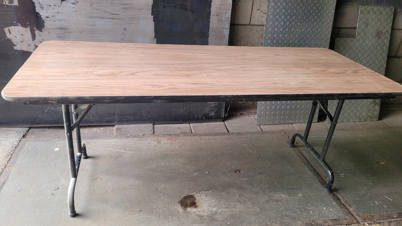 inklapbare stevige tafel L1,84xB0,76xH0,74, Ophalen, Gebruikt, 50 tot 100 cm, 150 tot 200 cm