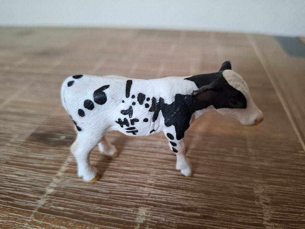 Schleich 13634 Farm Life Holsteiner melk koe kalf, Ophalen of Verzenden, Zo goed als nieuw