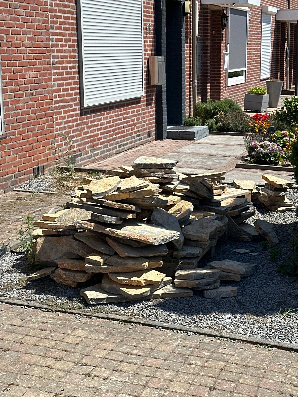 Restpartij flagstones - minimaal 6 m², Tuin en Terras, Ophalen, Gebruikt, Overige typen, 5 tot 10 m²