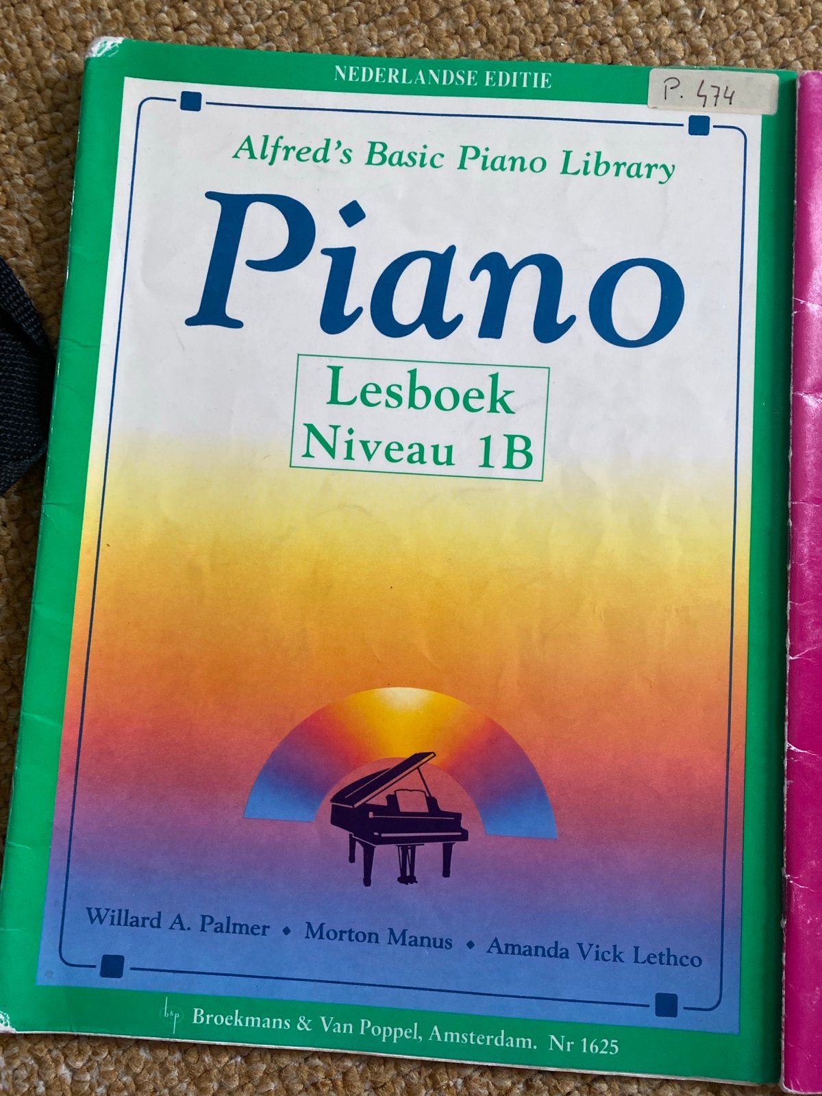 Alfred's Basic Piano Library Lesboeken Niveaus 1B, 4, 5, Gebruikt, Klassiek, Les of Cursus, Ophalen of Verzenden
