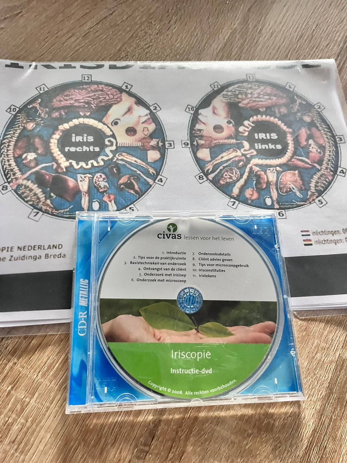 Iriscopie Dvd van Civas, Boeken, Studieboeken en Cursussen, Ophalen of Verzenden, Beta, Zo goed als nieuw, HBO