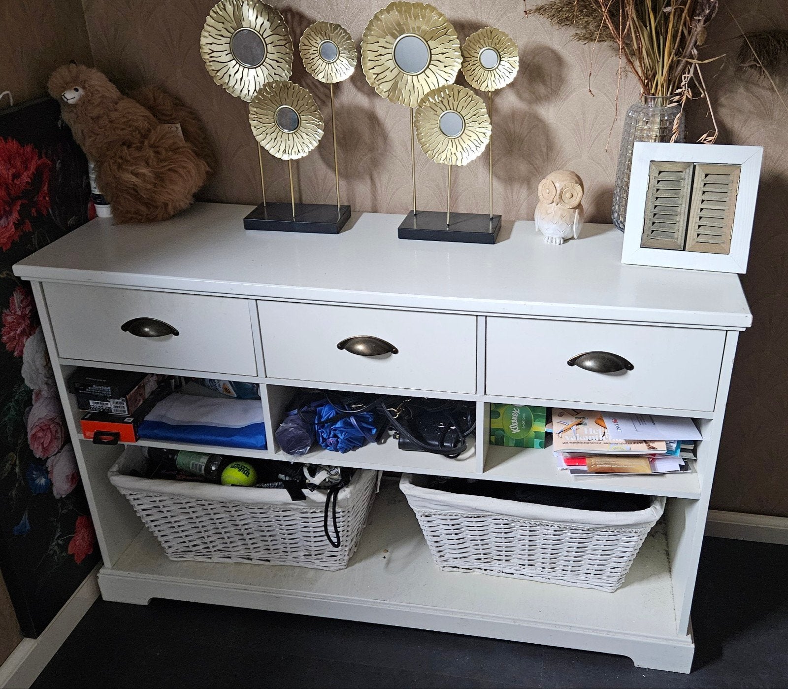 Leuk dressoir wit, Ophalen of Verzenden, Gebruikt, 25 tot 50 cm, 100 tot 150 cm